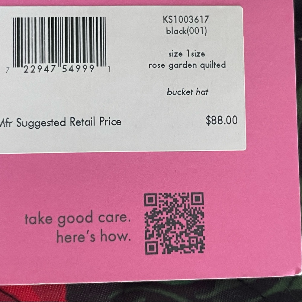 Kate Spade Floral Bucket Hat NEW with tags - Picture 5 of 6